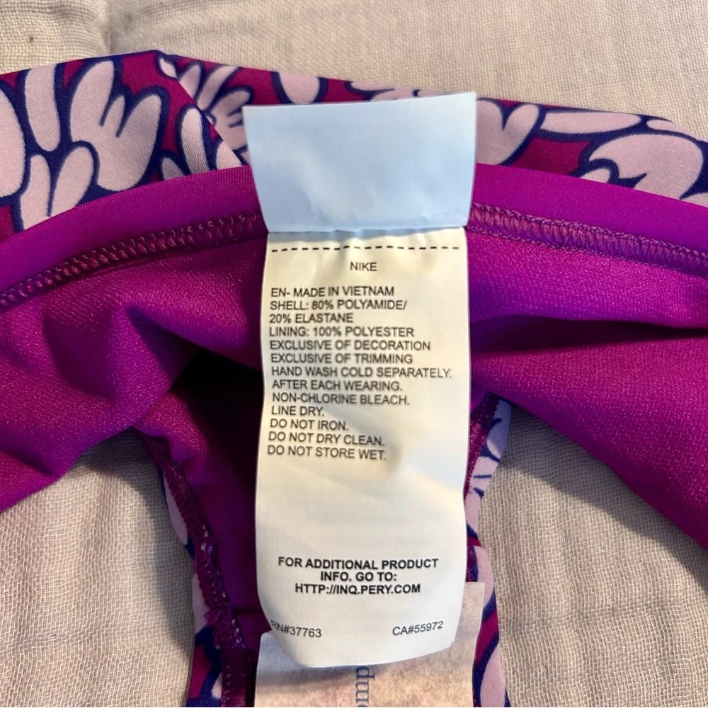 Nike Girls Bubble Letter Print Bikini NWT size Large - Picture 8 of 8